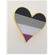 Asexual heart pin